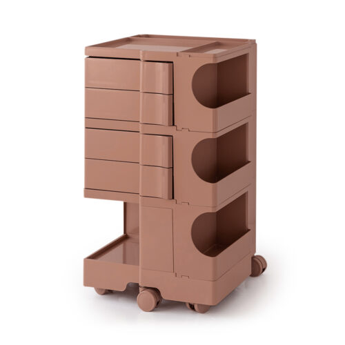 ArtissIn Storage Trolley Bedside Table 5 Tier Cart Boby Replica Pink - Image 2