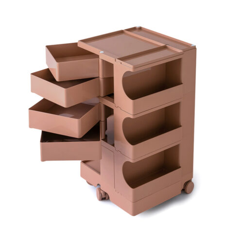 ArtissIn Storage Trolley Bedside Table 5 Tier Cart Boby Replica Pink - Image 4