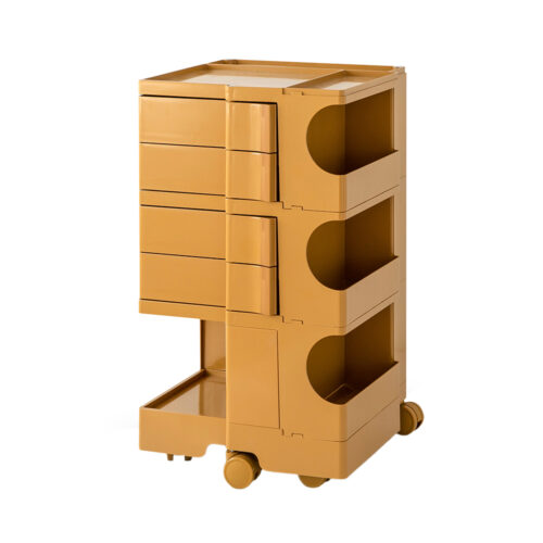 ArtissIn Storage Trolley Bedside Table 5 Tier Cart Boby Replica Yellow - Image 2