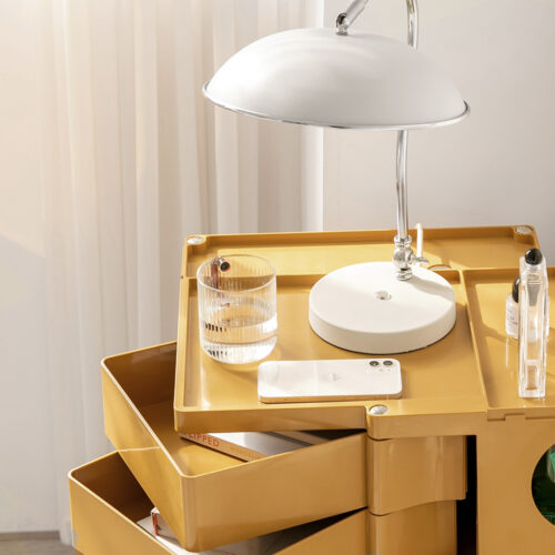 ArtissIn Storage Trolley Bedside Table 5 Tier Cart Boby Replica Yellow - Image 7