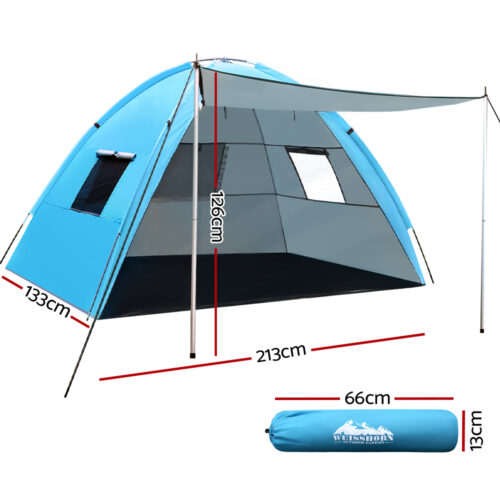 Weisshorn Camping Tent Beach Portable Hiking Sun Shade Shelter Fishing 4 Person - Image 3