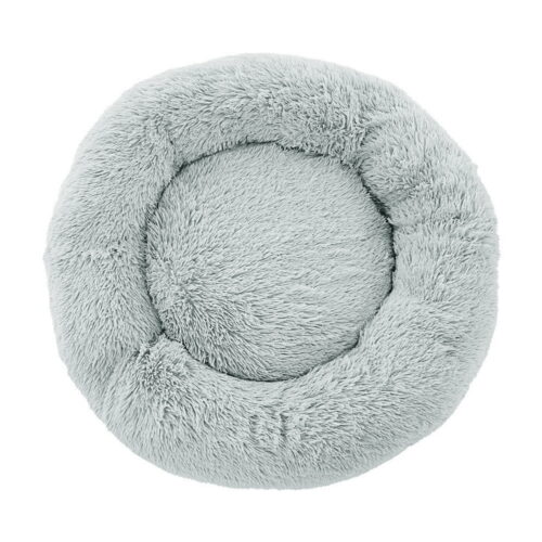 i.Pet Pet Bed Dog Cat 90cm Large Calming Soft Plush Light Grey - Image 4