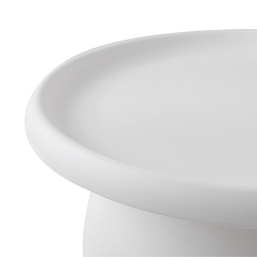 Artiss Coffee Table Round 71CM Plastic White - Image 4