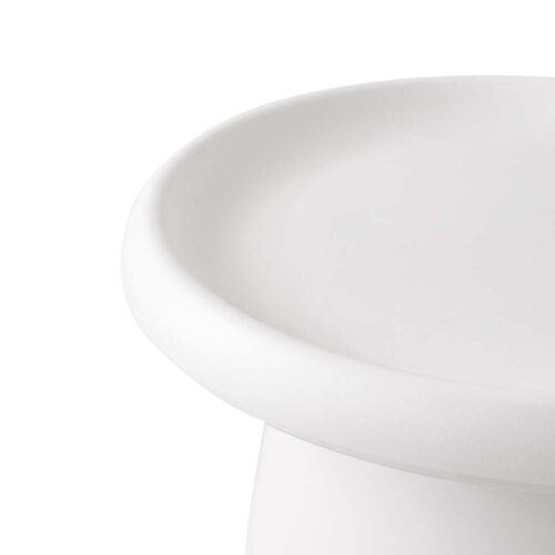 Artiss Coffee Table Round 52CM Plastic White - Image 4