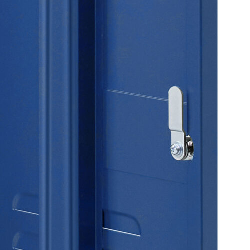 Artiss Bedside Table Metal Cabinet - Blue - Image 6