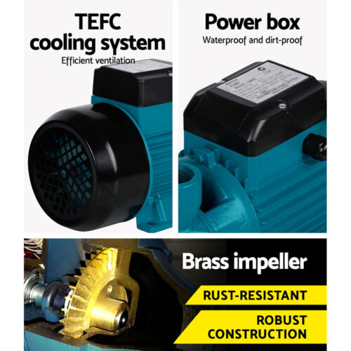 Giantz Peripheral Water Pump Garden Boiler Car Wash Auto Irrigation House QB80 - Image 4