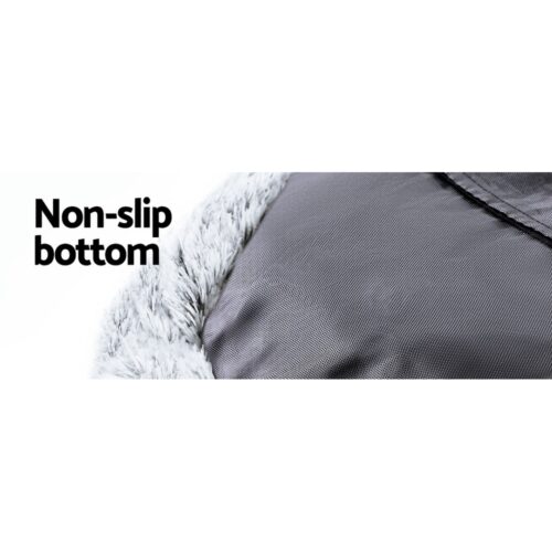 i.Pet Pet Bed Dog Cat 110cm Calming Extra Large Soft Plush Light Charcoal - Image 6