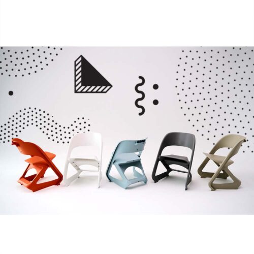 ArtissIn Set of 4 Dining Chairs Office Cafe Lounge Seat Stackable Plastic Leisure Chairs Blue - Image 8