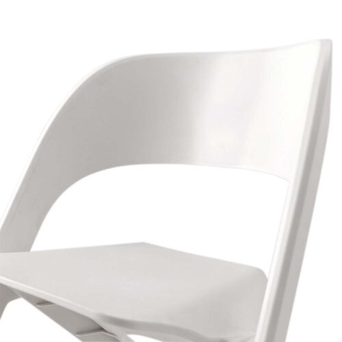 ArtissIn Set of 4 Dining Chairs Office Cafe Lounge Seat Stackable Plastic Leisure Chairs White - Image 6