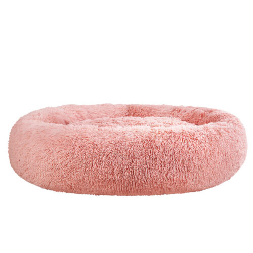 i.Pet Pet Bed Dog Cat 110cm Calming Extra Large Soft Plush Pink - Image 2