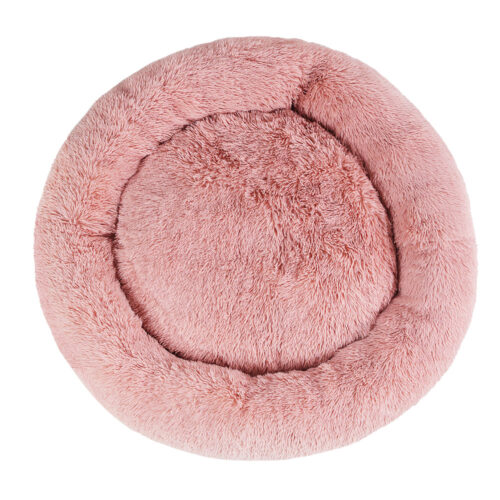 i.Pet Pet Bed Dog Cat 110cm Calming Extra Large Soft Plush Pink - Image 4