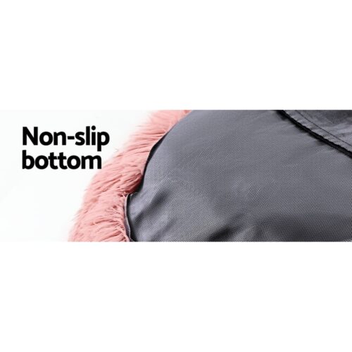 i.Pet Pet Bed Dog Cat 110cm Calming Extra Large Soft Plush Pink - Image 7