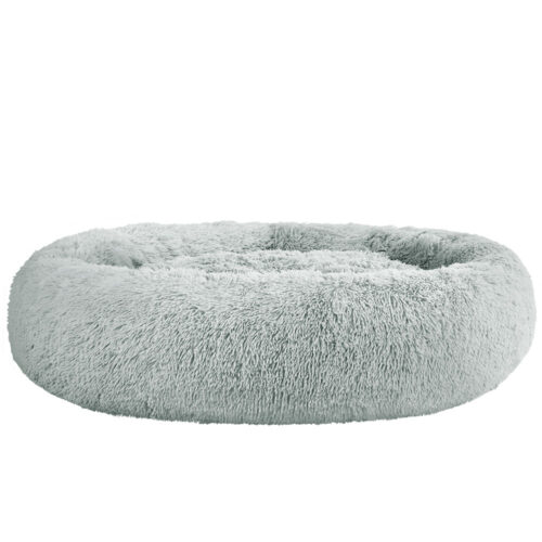i.Pet Pet Bed Dog Cat 110cm Calming Extra Large Soft Plush Light Grey - Image 2