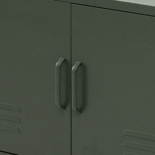 Artiss Buffet Sideboard Metal Cabinet - BASE Green - Image 5