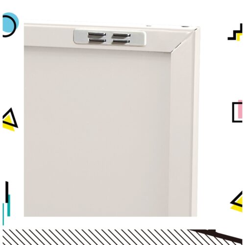 Artiss Buffet Sideboard Metal Cabinet - SWEETHEART White - Image 3