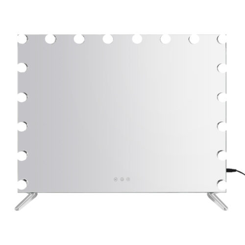 80x65cm Embellir Makeup Mirror Hollywood Vanity with LED Light Silver Legs - Image 3