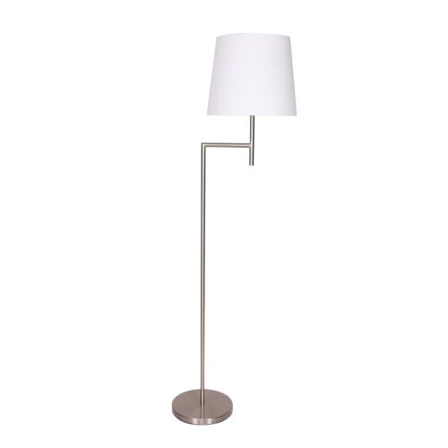 Sarantino Nickel Metal Arc Floor Lamp - Image 2