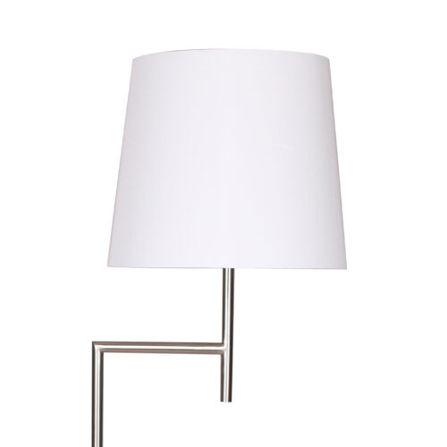 Sarantino Nickel Metal Arc Floor Lamp - Image 3