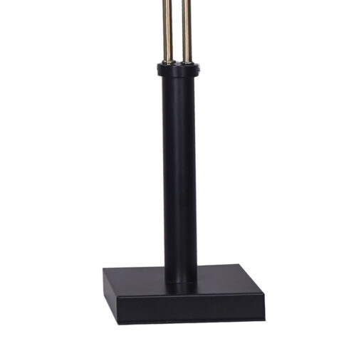 Sarantino LED Metal Table Lamp with 2 Lights Brushed Gold Black Finish - Image 4