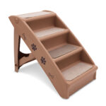 Furtastic 50cm Foldable Pet Step Ladder Stairs  Brown