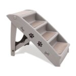 Furtastic 50cm Foldable Pet Step Ladder Stairs  Grey