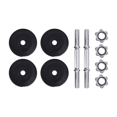 Everfit 10kg Dumbbell Set Weight Plates Dumbbells Lifting Bench - Image 5