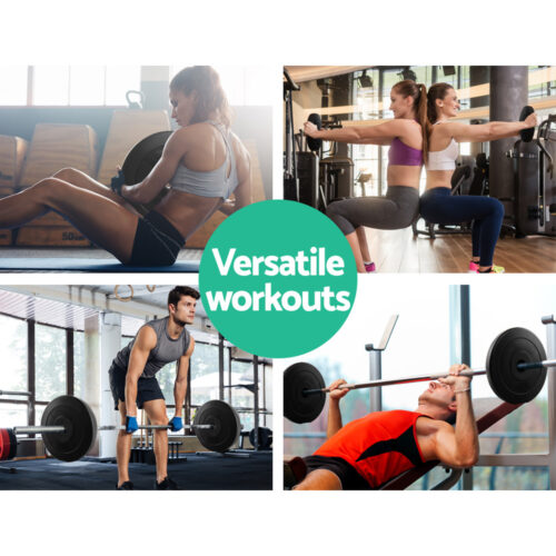 Everfit Weight Plates Standard 2X 5kg Barbell Plate Weight Lifting - Image 5
