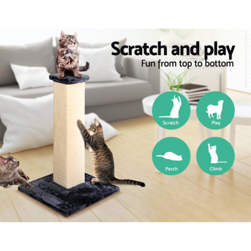 i.Pet Cat Tree 92cm Scratching Post Tower Scratcher Wood Condo Bed House Trees - Image 6