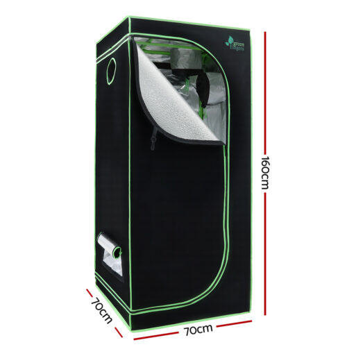 Green Fingers Grow Tent 70x70x160CM 1680D Hydroponics Kit Indoor Plant Room System - Image 3
