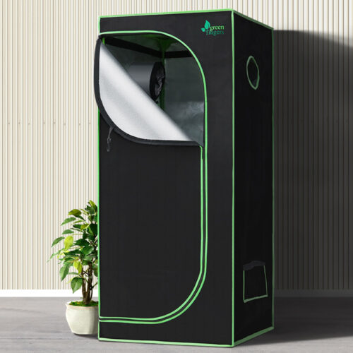 Green Fingers Grow Tent 70x70x160CM 1680D Hydroponics Kit Indoor Plant Room System - Image 9