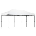 Instahut Gazebo Pop Up Marquee 3x6 Folding 500D Wedding Tent Base Pod White