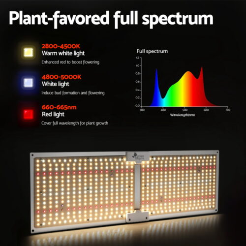 Green Fingers Max 3000W Grow Light LED Full Spectrum Indoor Plant All Stage Growth - Image 3