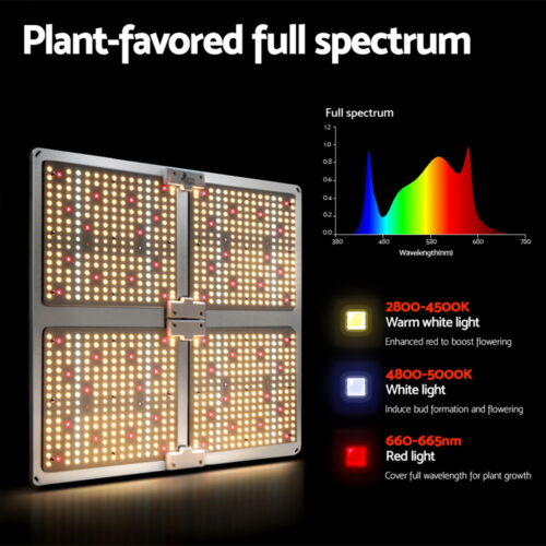 Green Fingers Max 4500W Grow Light LED Full Spectrum Indoor Plant All Stage Growth - Image 3