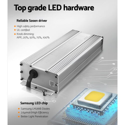 Green Fingers Max 4500W Grow Light LED Full Spectrum Indoor Plant All Stage Growth - Image 4