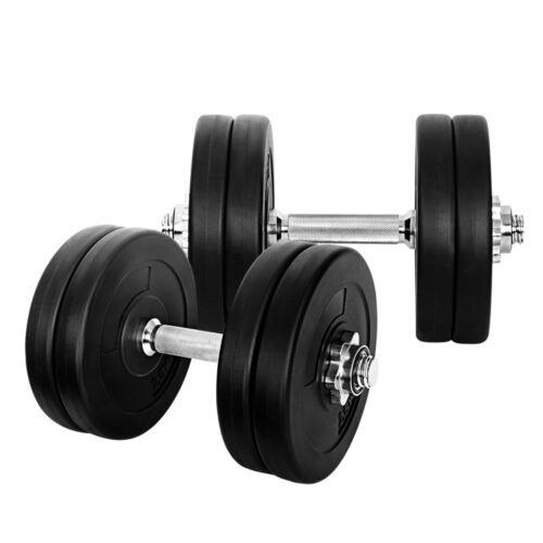 Everfit 25kg Dumbbell Set Weight Plates Dumbbells Lifting Bench - Image 2