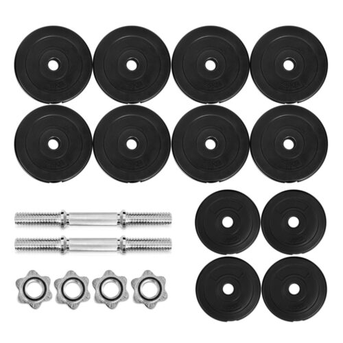 Everfit 30kg Dumbbell Set Weight Plates Dumbbells Lifting Bench - Image 5