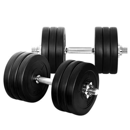 Everfit 35kg Dumbbell Set Weight Plates Dumbbells Lifting Bench - Image 2