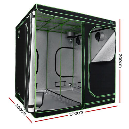 Green Fingers Grow Tent 200x200x200CM Hydroponics Kit Indoor Plant Room System - Image 3