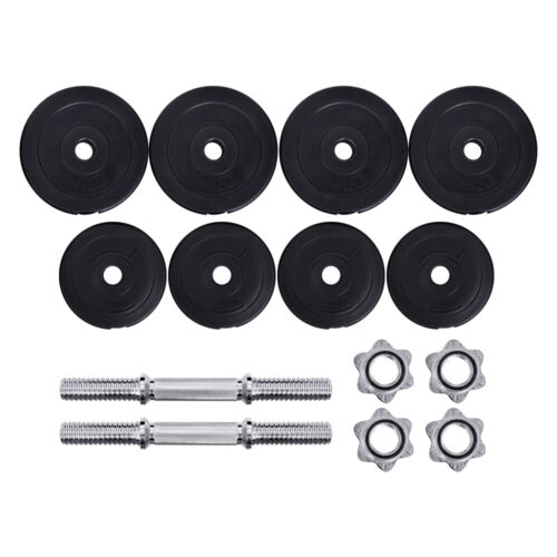 Everfit 20kg Dumbbell Set Weight Plates Dumbbells Lifting Bench - Image 5