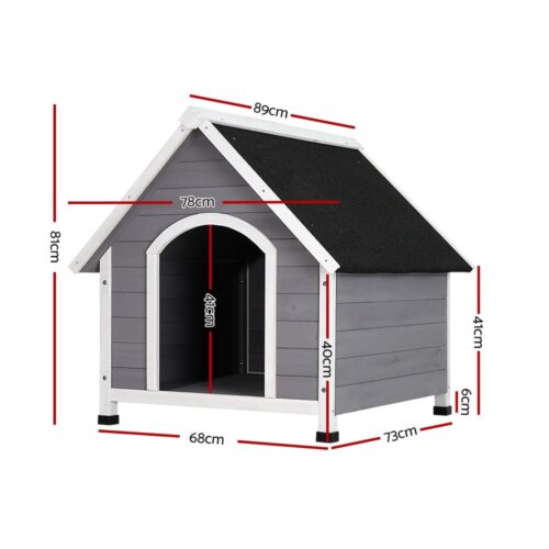 i.Pet Dog Kennel Wooden Large Outdoor House Indoor Puppy Pet Cabin Weatherproof - Image 3