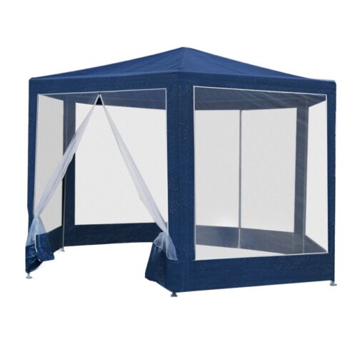 Instahut Gazebo?2x2m Marquee Wedding Party Tent Outdoor Camping Mesh Wall Canopy Shade Gazebos Navy - Image 4