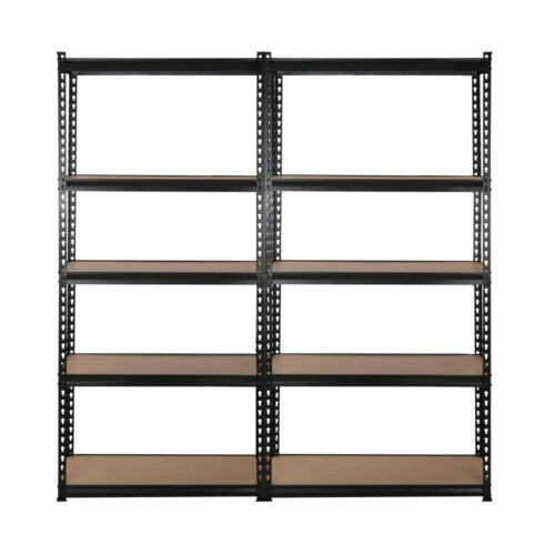 Giantz 4x1.8M Garage Shelving Warehouse Rack Pallet Racking Storage Shelve Black - Image 4