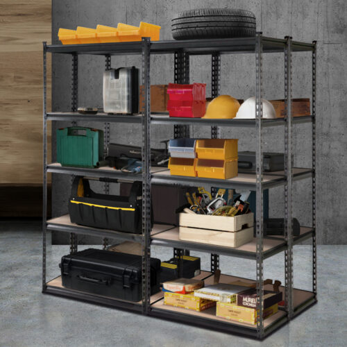 Giantz 4x1.8M Garage Shelving Warehouse Rack Pallet Racking Storage Charcoal - Image 9