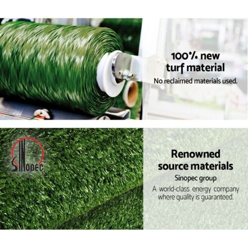 Prime Turf 2x10m Artificial Grass Synthetic Fake 20SQM Turf Lawn 17mm Tape - Image 10