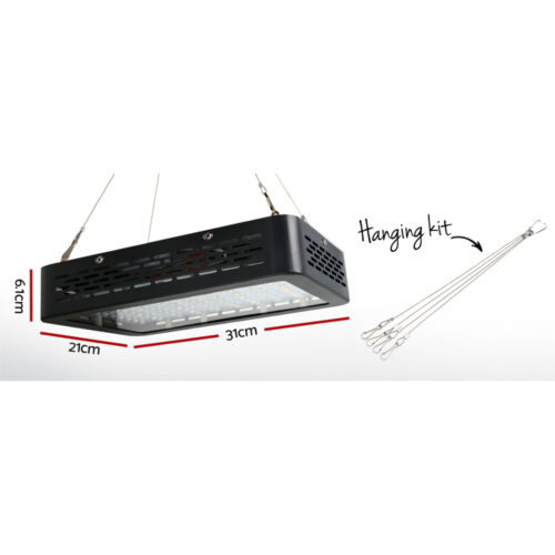Green Fingers Grow Tent Light Kit 80x80x160CM 1000W LED 4" Vent Fan - Image 5