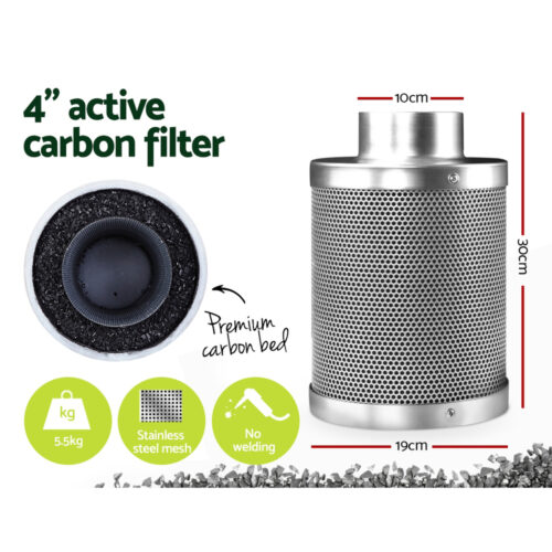 Green Fingers Grow Tent Light Kit 80x80x160CM 1000W LED 4" Vent Fan - Image 7