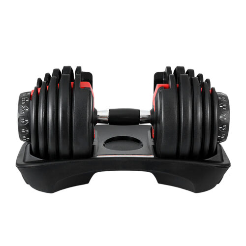 Everfit 24kg Dumbbells Adjustable Dumbbell Weight Plates Home Gym - Image 4