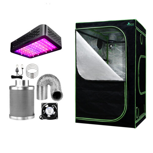 Green Fingers Grow Tent Light Kit 120x120x200CM 1000W LED 6" Vent Fan,Green Fingers Grow Tent Light Kit LED 1000W Full Spectrum 6" Vent 120x120x200CM - Image 2