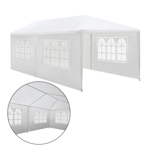 Instahut Gazebo 3x6m Marquee Wedding Party Tent Outdoor Camping Side Wall Canopy 4 Panel White - Image 4