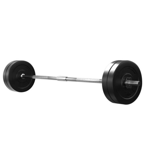 Everfit 28kg Barbell Set Weight Plates Bar Lifting Bench 168cm - Image 2